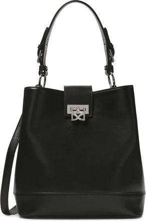 Kazar Tassen, Dames, Zwart, ONE Size, Leer, Zwarte handtas met decoratieve sluiting