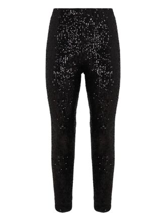 Max Mara sequin-embroidered leggings - Black