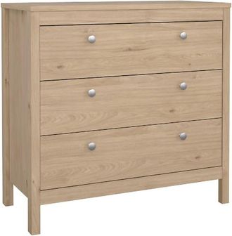 Dmora Cajonera Joceline, Cómoda multiusos, Cómoda de dormitorio, Gabinete con cajones, 82x38 h80 cm, Roble - Dmora