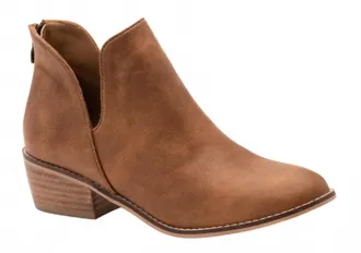Corkys Footwear Womens Vanish Block Heel Bootie In Caramel