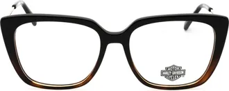 Harley-Davidson HD50119 Cat Eye Acetate Eyeglasses - Black