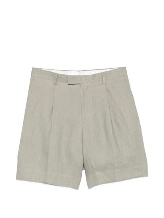 Lardini Paaramis Pleated Button Up Shorts