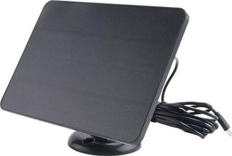 OEM Cargador Solar Impermeable De 10 W Para C&aacute;maras De Seguridad Dom&eacute;sticas, Alimentado Por C&eacute;lulas Solares Con Cable De Carga, Color Negro