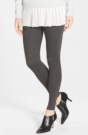 Lyssé ntials Center Seam Ponte Leggings in Charcoal at Nordstrom, Size X-Small