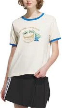 adidas (WMNS) adidas Neo x Disney Graphic T-Shirt White Green IP9383
