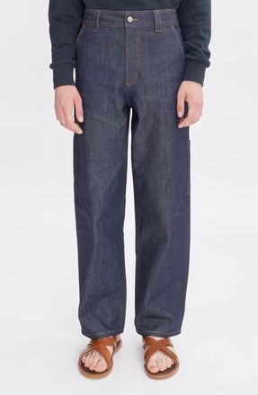 A.P.C. Fergus Straight Leg Jeans in Iai Indigo at Nordstrom, Size X-Large