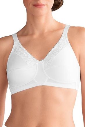 Amoena Nancy Wire-Free Bra in White at Nordstrom, Size 48Ddd