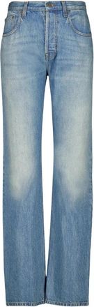 Gucci Katoenen spijkerbroek met zachte coating - Dames - Regular Fit Jeans - Blauw - W26 - Katoen - Jeans