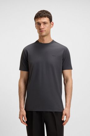 Boss Green by Hugo Boss Rundhalsshirt BOSS GREEN Tee, Herren, Gr. 4XL, grau (dunkelgrau027), Single Jersey, Obermaterial: 95% Baumwolle, 5% Elasthan, regular fit h&uuml;ftlang, Ru