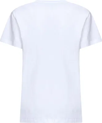 Isabel Marant Womens T-Shirt Aby Logo White Cotton Jersey T-Shirts & Jerseys