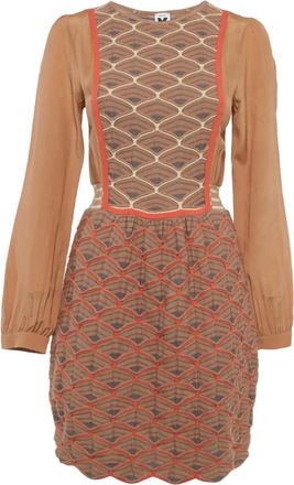 Missoni Abito corto plissettato - Marrone