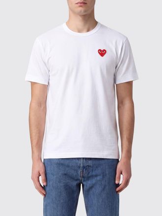 Comme Des Gar&ccedil;ons T-shirt girocollo in cotone con logo ricamato