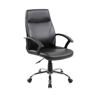 Serena Serena - Silla De Oficina Macquarie, Silla Ejecutiva Con Reposabrazos, Silla De Oficina Ergon&oacute;mica, Negro, Cm 60x59h100/110