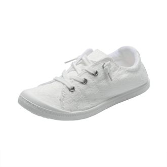 Generic Walking Shoes Womens Lightweight Casual Shoes Shoes Wide Soft Sole Flat Non-Slip Womens Shoes Without Laces Slip Shoes Summer White Lightweight Sports