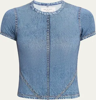 Rag & Bone rb Miramar Jersey Baby Tee