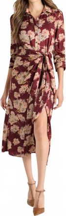 Cinq &agrave; Sept Mae Bouquet Jacey Dress In Wineberry Multi