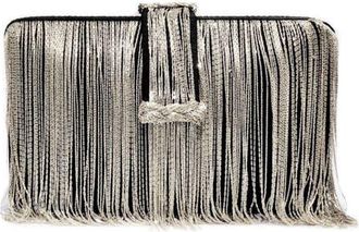 Simitri Chunky Clutch in Black, Silver at Nordstrom