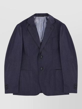 Giorgio Armani single breasted jacket silk virgin wool