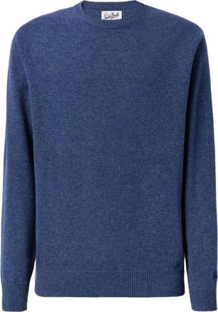MC2 Saint Barth Regent Sweater - Heren - Ronde hals truien - Blauw - S - Wol - Truien & Vesten