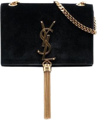 Saint Laurent Pre-owned Cross Body Bags, female, Black, Size: ONE SIZE Pre-owned The Kate