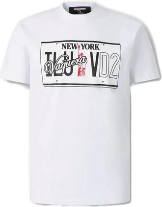 Dsquared2 Uomo, Top, Bianco, M, new