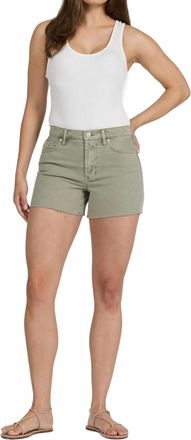 Dear John Denim Ivy Mid Rise Fray Hem Shorts In Abbey Stone