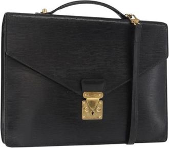 Louis Vuitton Pre-owned Handbags, female, Black, Size: ONE SIZE Pre-owned Leather Handbag