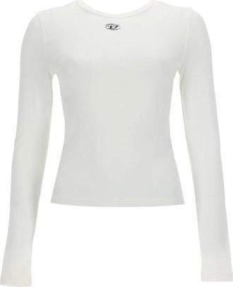 Diesel T Uncuties Long LS - Dames - Longsleeves - Wit - S - Katoen - Tops