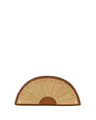 Hammitt Hammitt Shelley Clutch Cocoa Raffia Gold
