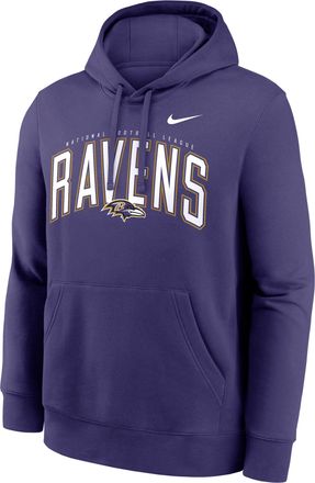 Nike Baltimore Ravens Club Nike Mens NFL Pullover Hoodie in Purple | NKDK52M8G-L3P