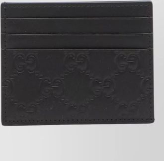 Gucci gg emblem compact leather card holder