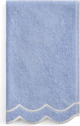 Peri Home Scallop Hand Towel in Blue Ground at Nordstrom
