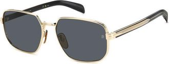David Beckham Grey Square Mens Sunglasses DB 7121/G/S 0RHL/IR 60