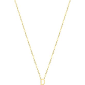 Set & Stones Cheyenne Initial Necklace in D at Nordstrom