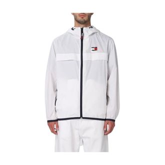 Tommy Jeans Light Jackets, male, White, S, Light Jackets