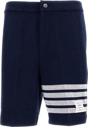 Thom Browne Classic Blue Shorts with Clean Silhouette