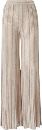 Missoni Wide Broeken - Dames - Wijde Broeken - Beige - S - Broeken