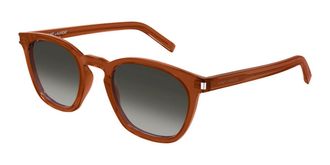 Saint Laurent SL 28 051 Mens Sunglasses Brown Size 49 - Free RX Lenses - Free RX Lenses