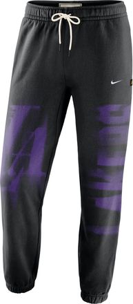 Nike Mens Los Angeles Lakers Standard Issue Therma-FIT Fleece Basketball Pants in Black | IQ1502-010