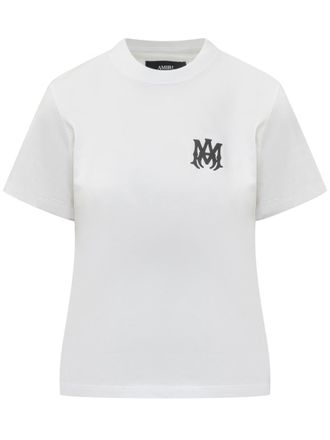 Amiri White Logo Crew Neck T-Shirt