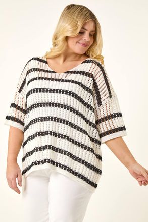 Roman Crochet Knitted Top