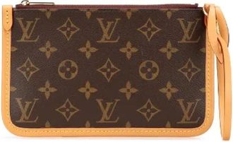 Louis Vuitton Pre-owned Clutches, female, Brown, Size: ONE SIZE Pre-owned Canvas pouches