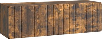 vidaXL Mueble De Tv De Pared 98 X 31 X 30 Cm Roble Ahumado Vidaxl