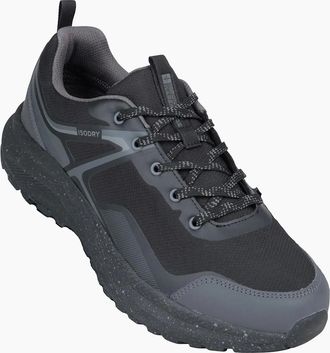 Mountain Warehouse Mens Mountain Warehouse Mens Momentum Waterproof Walking Shoes - Black - Size: 10
