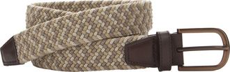 Johnston & Murphy Woven Stretch Knit Belt in Tan Multi at Nordstrom, Size 32