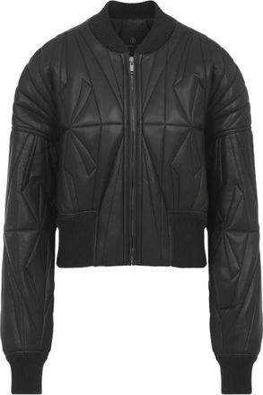 Moncler Geocamo Cropped Jacket - Heren - Bomber jackets - Zwart - XS - Wol - Jassen