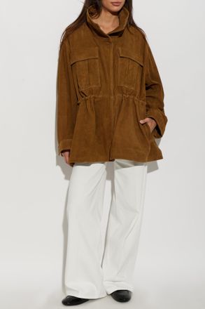 R&oacute;he Suede Jacket, Womens, Brown