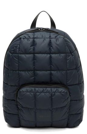 VeeCollective Porter Quilted Recycled Nylon Backpack in Dark Navy Blu at Nordstrom
