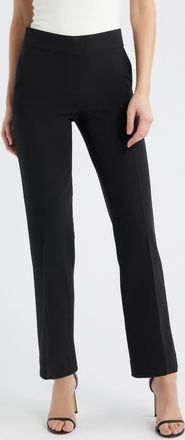 Anne Klein Grace High Waist Pull-On Pants in Anne Black at Nordstrom, Size Medium