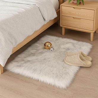 OEM Alfombra De Sal&oacute;n, Dormitorio, Lavable, Antideslizante, Moderna, Infantil, Para Pasillo Y Sal&oacute;n (punta Gris, 60 X 90 Cm)